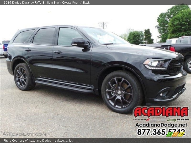 Brilliant Black Crystal Pearl / Black 2016 Dodge Durango R/T