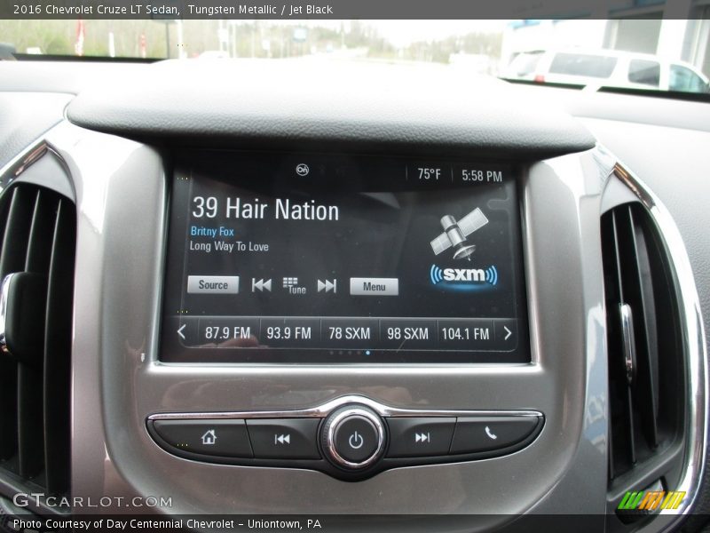 Tungsten Metallic / Jet Black 2016 Chevrolet Cruze LT Sedan