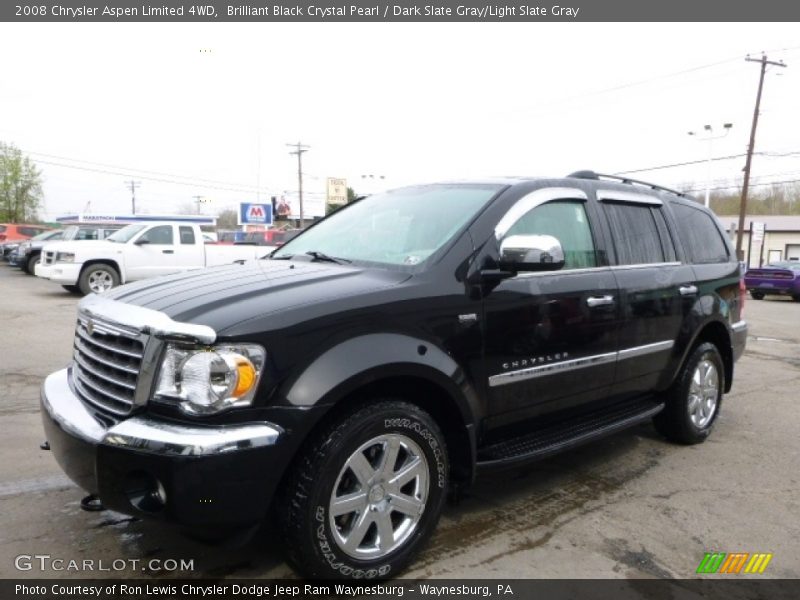 Brilliant Black Crystal Pearl / Dark Slate Gray/Light Slate Gray 2008 Chrysler Aspen Limited 4WD