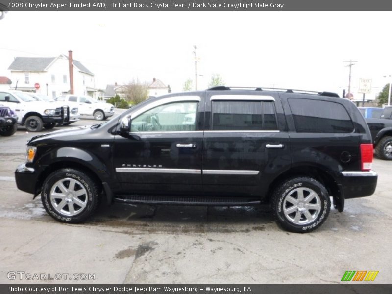 Brilliant Black Crystal Pearl / Dark Slate Gray/Light Slate Gray 2008 Chrysler Aspen Limited 4WD
