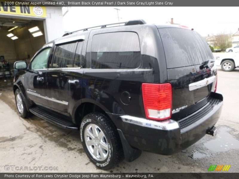 Brilliant Black Crystal Pearl / Dark Slate Gray/Light Slate Gray 2008 Chrysler Aspen Limited 4WD