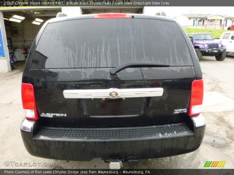 Brilliant Black Crystal Pearl / Dark Slate Gray/Light Slate Gray 2008 Chrysler Aspen Limited 4WD