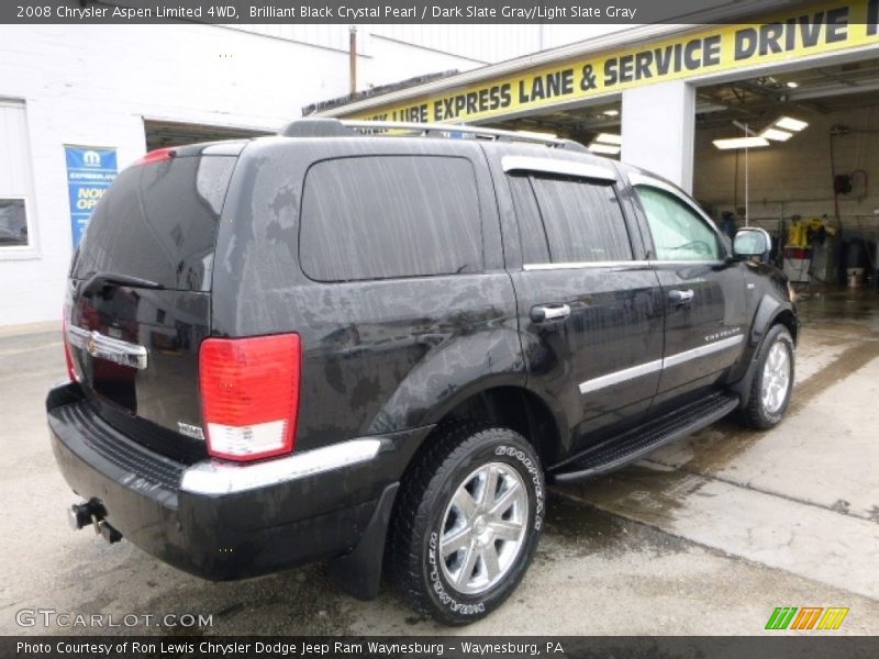Brilliant Black Crystal Pearl / Dark Slate Gray/Light Slate Gray 2008 Chrysler Aspen Limited 4WD