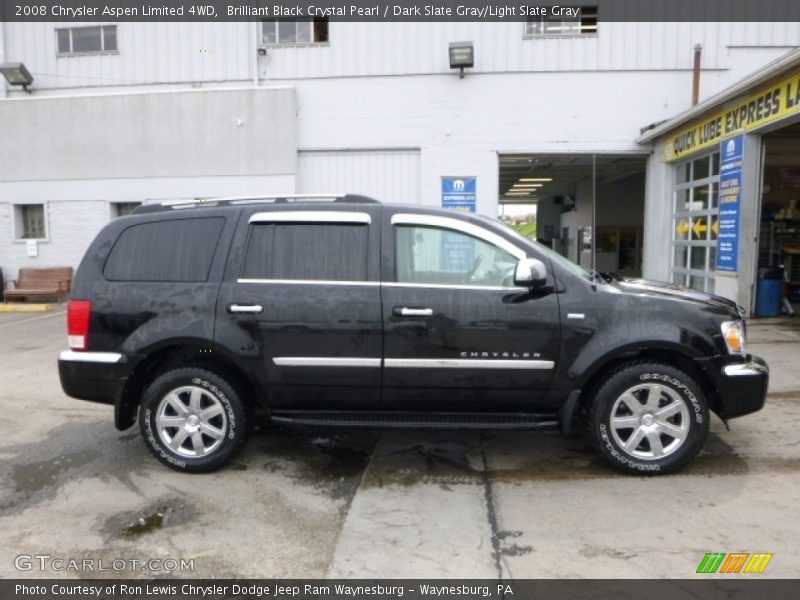 Brilliant Black Crystal Pearl / Dark Slate Gray/Light Slate Gray 2008 Chrysler Aspen Limited 4WD