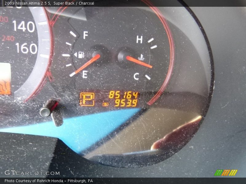 Super Black / Charcoal 2009 Nissan Altima 2.5 S