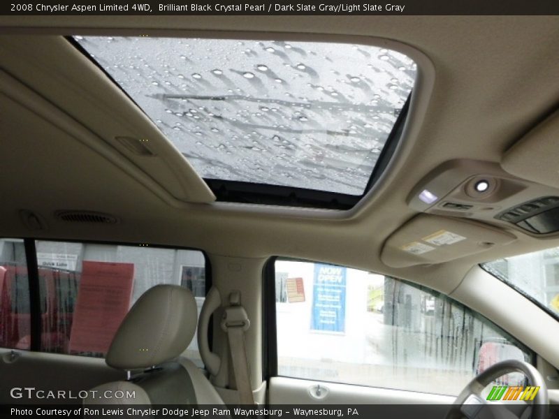 Brilliant Black Crystal Pearl / Dark Slate Gray/Light Slate Gray 2008 Chrysler Aspen Limited 4WD