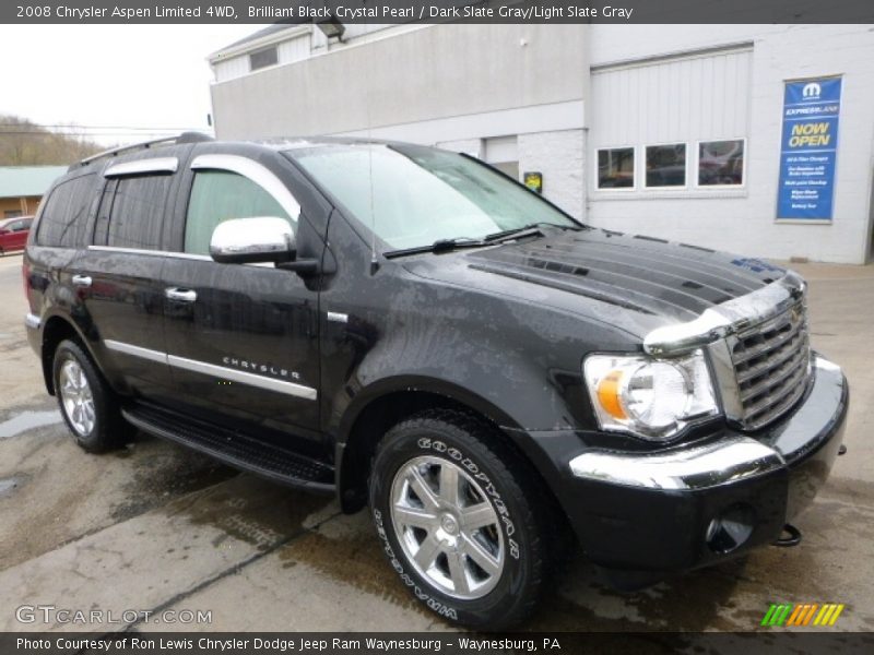 Brilliant Black Crystal Pearl / Dark Slate Gray/Light Slate Gray 2008 Chrysler Aspen Limited 4WD