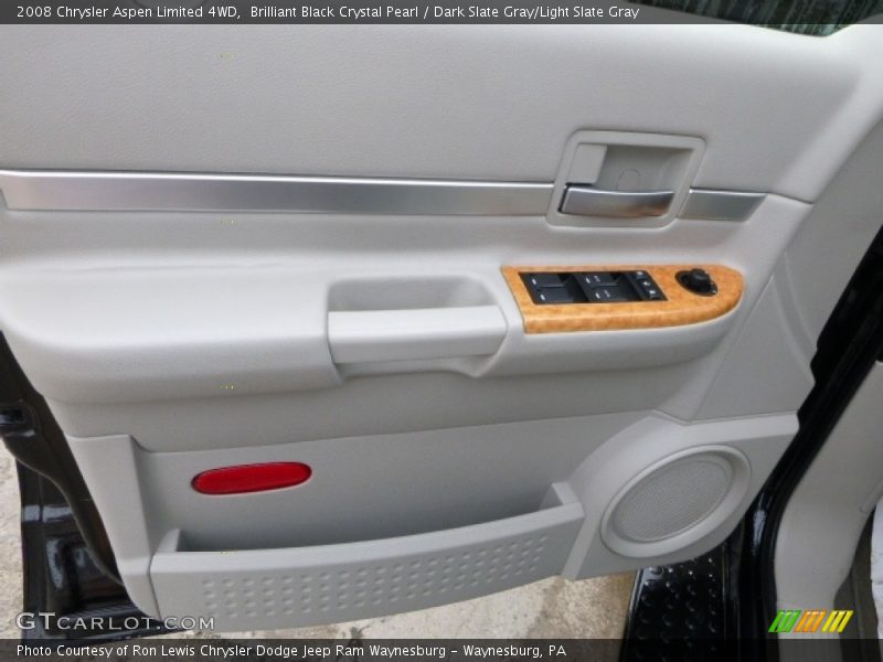 Brilliant Black Crystal Pearl / Dark Slate Gray/Light Slate Gray 2008 Chrysler Aspen Limited 4WD