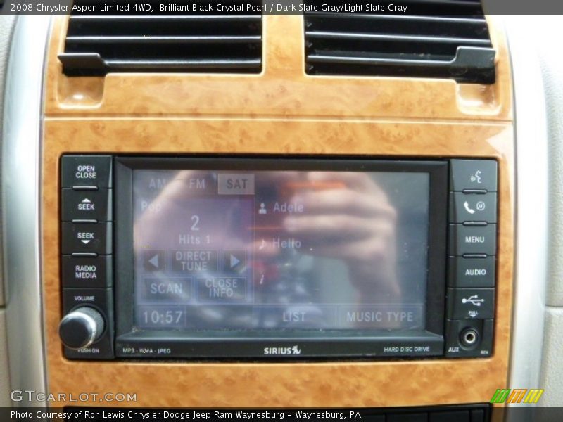 Brilliant Black Crystal Pearl / Dark Slate Gray/Light Slate Gray 2008 Chrysler Aspen Limited 4WD
