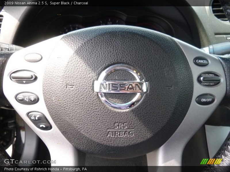 Super Black / Charcoal 2009 Nissan Altima 2.5 S