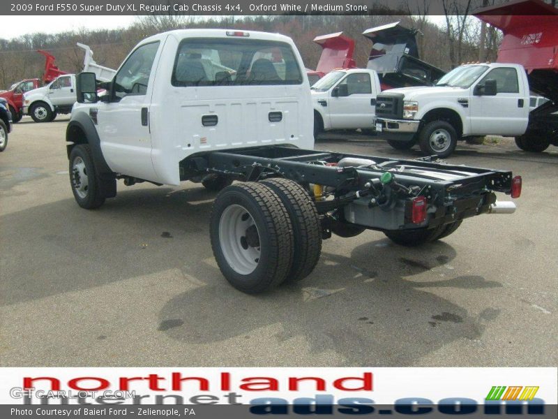 Oxford White / Medium Stone 2009 Ford F550 Super Duty XL Regular Cab Chassis 4x4