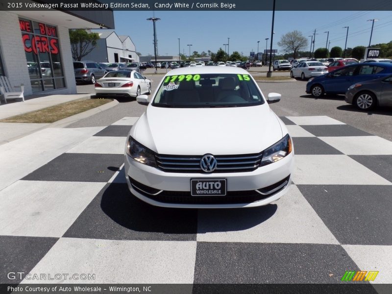Candy White / Cornsilk Beige 2015 Volkswagen Passat Wolfsburg Edition Sedan