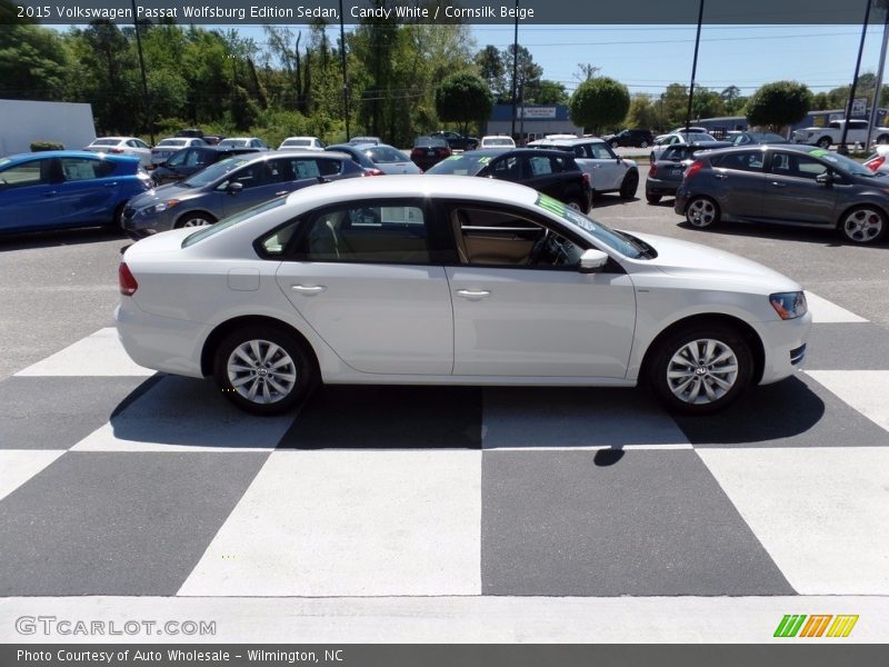 Candy White / Cornsilk Beige 2015 Volkswagen Passat Wolfsburg Edition Sedan