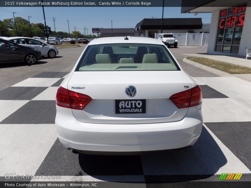 Candy White / Cornsilk Beige 2015 Volkswagen Passat Wolfsburg Edition Sedan