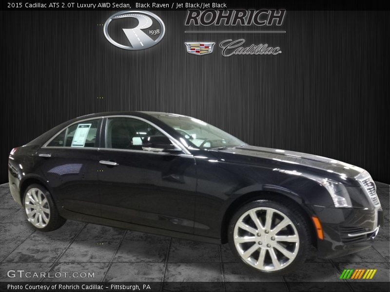 Black Raven / Jet Black/Jet Black 2015 Cadillac ATS 2.0T Luxury AWD Sedan
