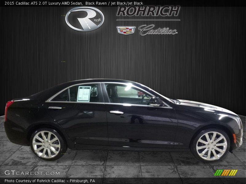 Black Raven / Jet Black/Jet Black 2015 Cadillac ATS 2.0T Luxury AWD Sedan