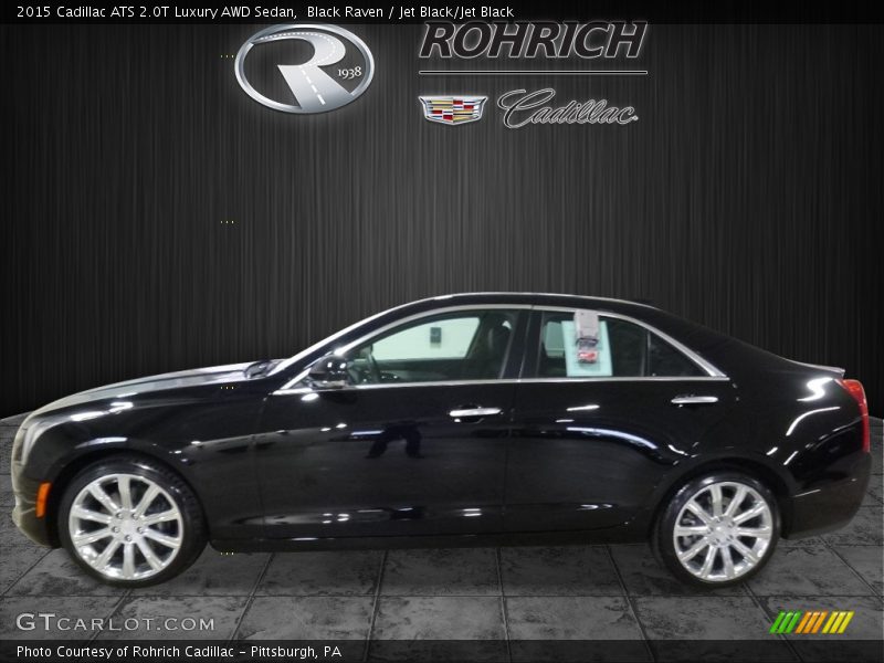 Black Raven / Jet Black/Jet Black 2015 Cadillac ATS 2.0T Luxury AWD Sedan