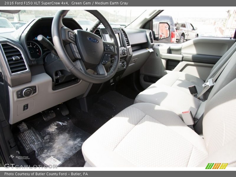 Green Gem / Medium Earth Gray 2016 Ford F150 XLT SuperCrew 4x4