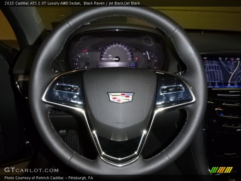 Black Raven / Jet Black/Jet Black 2015 Cadillac ATS 2.0T Luxury AWD Sedan