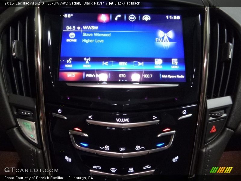 Black Raven / Jet Black/Jet Black 2015 Cadillac ATS 2.0T Luxury AWD Sedan