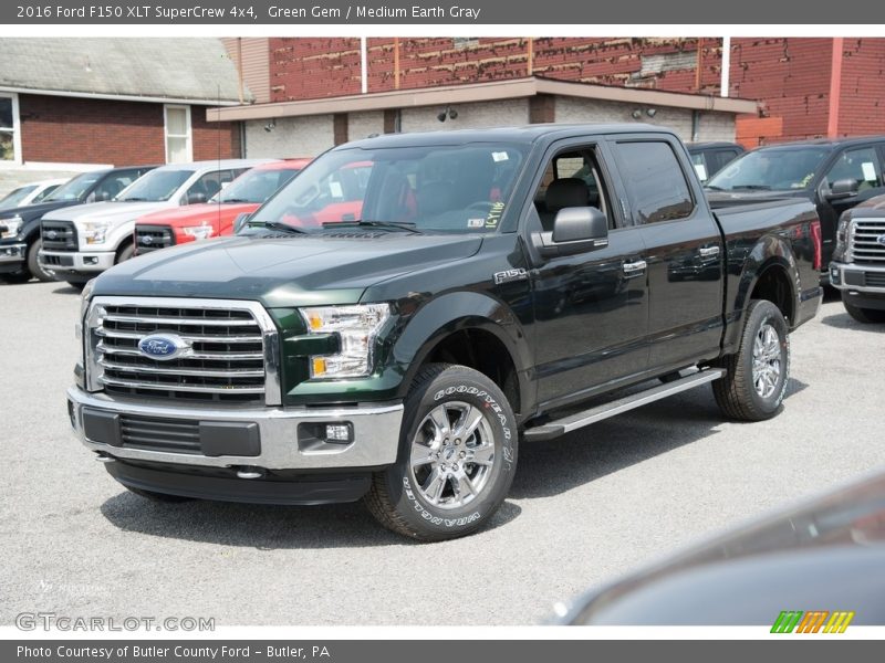 Green Gem / Medium Earth Gray 2016 Ford F150 XLT SuperCrew 4x4