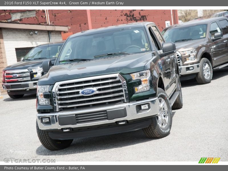 Green Gem / Medium Earth Gray 2016 Ford F150 XLT SuperCrew 4x4