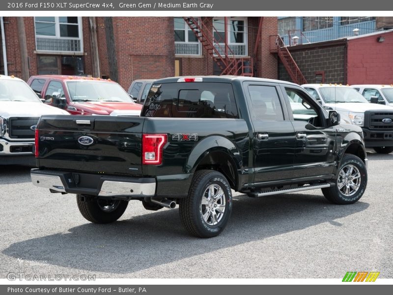Green Gem / Medium Earth Gray 2016 Ford F150 XLT SuperCrew 4x4
