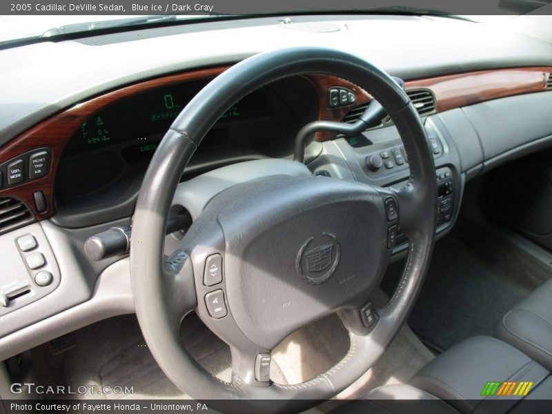 Blue Ice / Dark Gray 2005 Cadillac DeVille Sedan