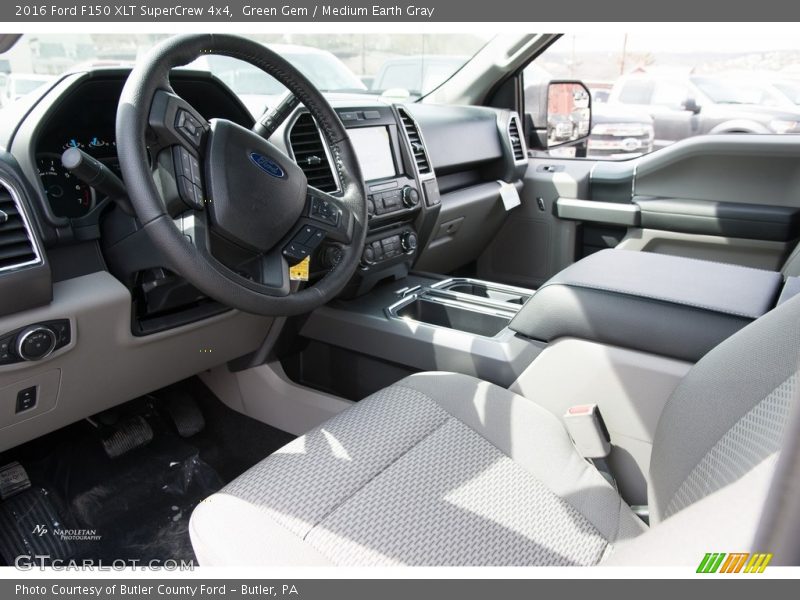 Green Gem / Medium Earth Gray 2016 Ford F150 XLT SuperCrew 4x4