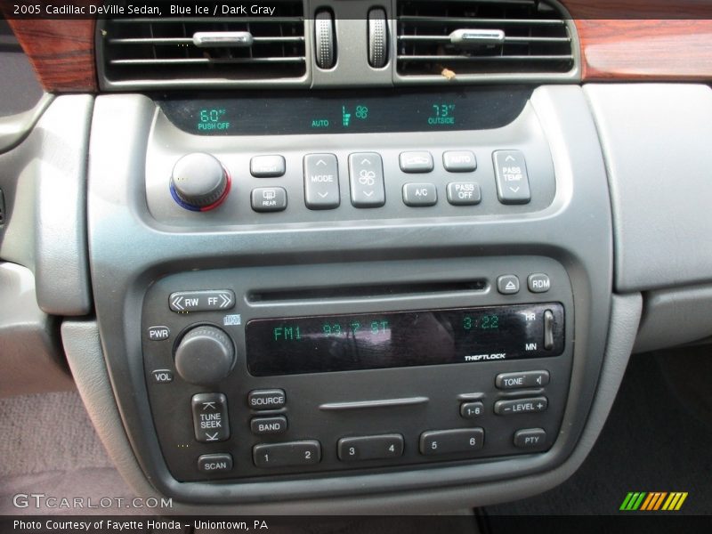 Blue Ice / Dark Gray 2005 Cadillac DeVille Sedan
