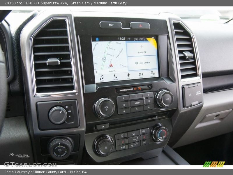 Green Gem / Medium Earth Gray 2016 Ford F150 XLT SuperCrew 4x4