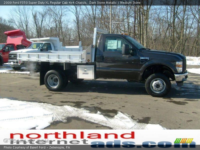 Dark Stone Metallic / Medium Stone 2009 Ford F350 Super Duty XL Regular Cab 4x4 Chassis