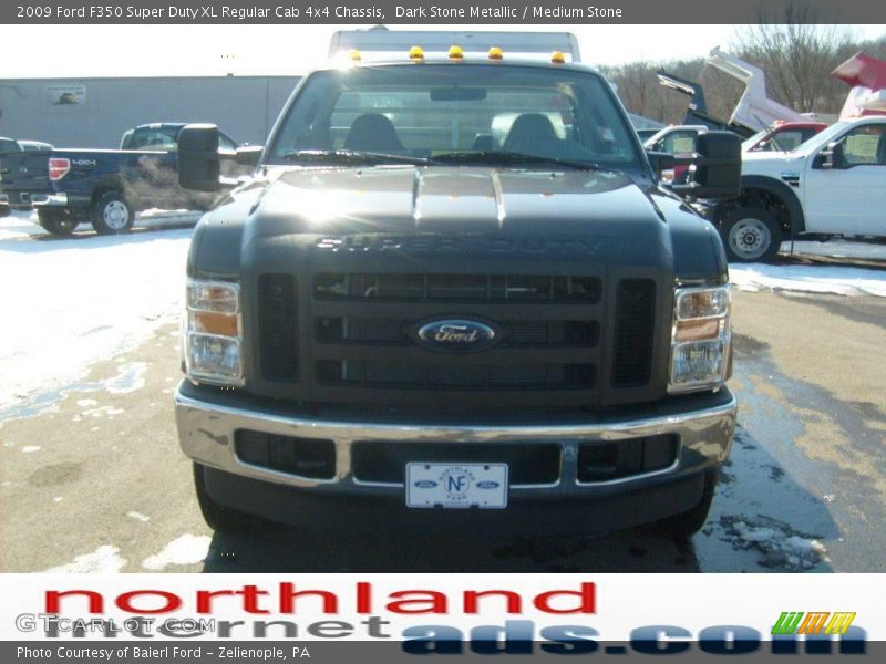 Dark Stone Metallic / Medium Stone 2009 Ford F350 Super Duty XL Regular Cab 4x4 Chassis