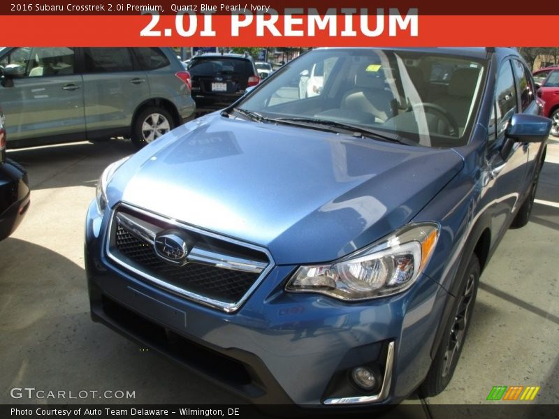 Quartz Blue Pearl / Ivory 2016 Subaru Crosstrek 2.0i Premium