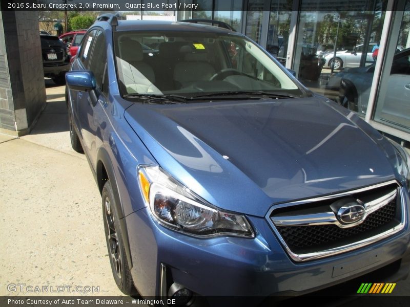 Quartz Blue Pearl / Ivory 2016 Subaru Crosstrek 2.0i Premium