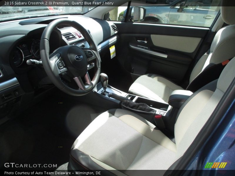 Quartz Blue Pearl / Ivory 2016 Subaru Crosstrek 2.0i Premium