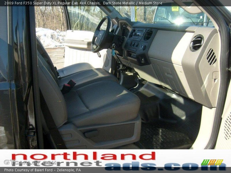 Dark Stone Metallic / Medium Stone 2009 Ford F350 Super Duty XL Regular Cab 4x4 Chassis