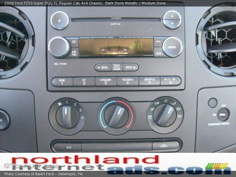 Dark Stone Metallic / Medium Stone 2009 Ford F350 Super Duty XL Regular Cab 4x4 Chassis