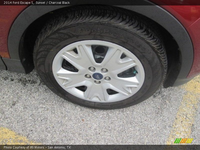 Sunset / Charcoal Black 2014 Ford Escape S