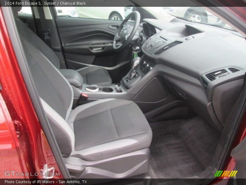 Sunset / Charcoal Black 2014 Ford Escape S
