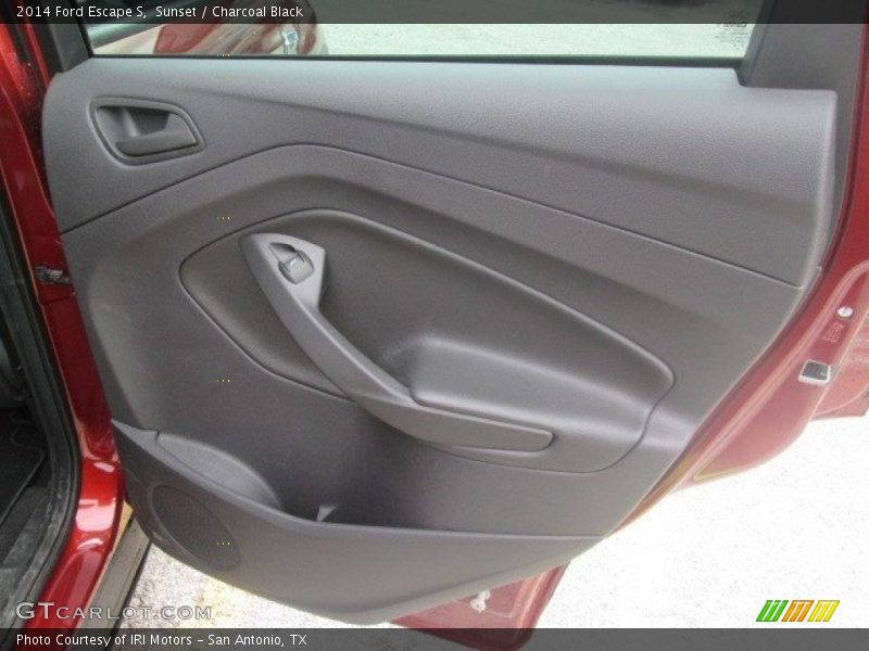 Sunset / Charcoal Black 2014 Ford Escape S