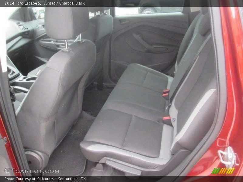 Sunset / Charcoal Black 2014 Ford Escape S