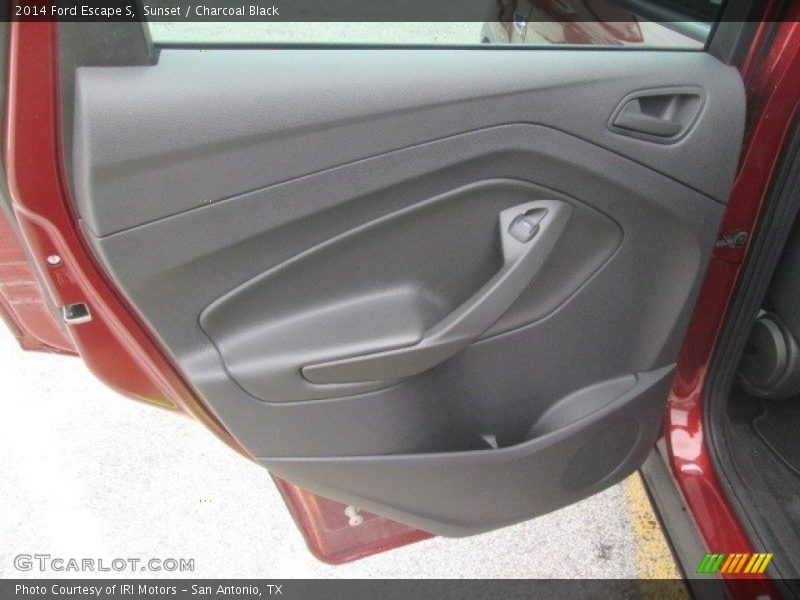 Sunset / Charcoal Black 2014 Ford Escape S