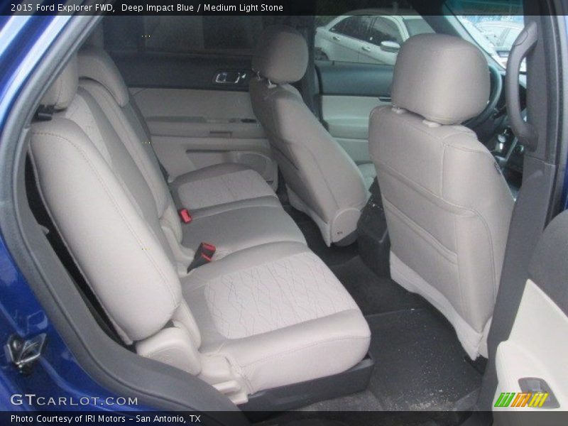 Deep Impact Blue / Medium Light Stone 2015 Ford Explorer FWD