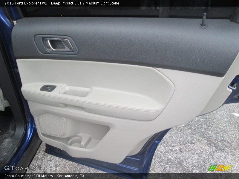 Deep Impact Blue / Medium Light Stone 2015 Ford Explorer FWD