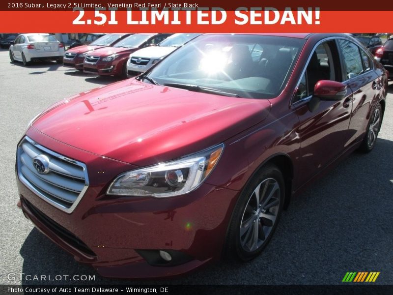 Venetian Red Pearl / Slate Black 2016 Subaru Legacy 2.5i Limited