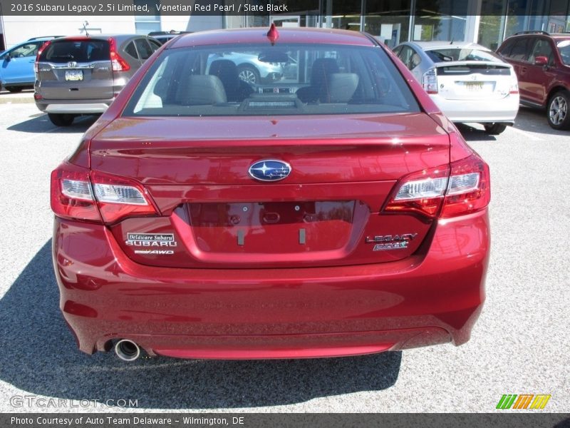Venetian Red Pearl / Slate Black 2016 Subaru Legacy 2.5i Limited