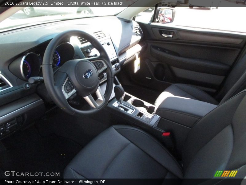 Crystal White Pearl / Slate Black 2016 Subaru Legacy 2.5i Limited