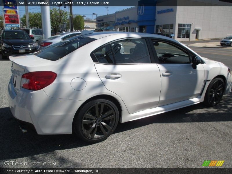 Crystal White Pearl / Carbon Black 2016 Subaru WRX Limited