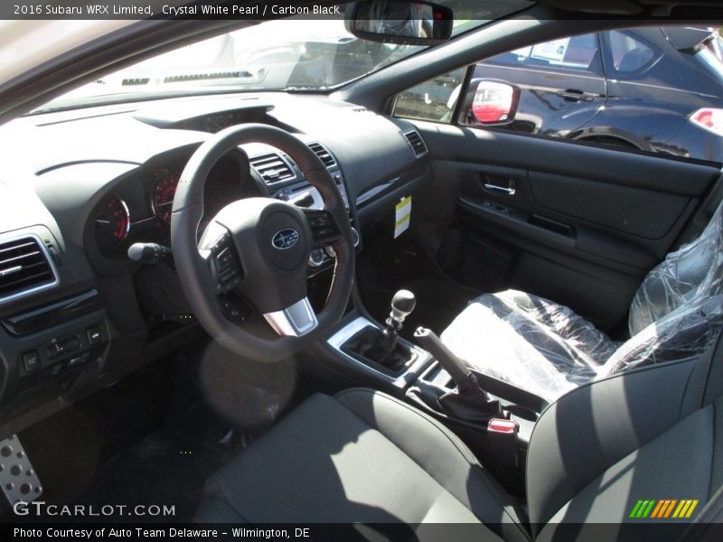 Crystal White Pearl / Carbon Black 2016 Subaru WRX Limited